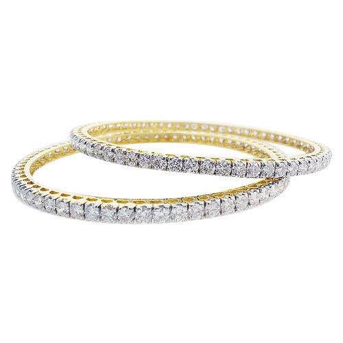 Modern Diamond Bangle Designs in offer Price at Candere by Kalyan Jewellers.