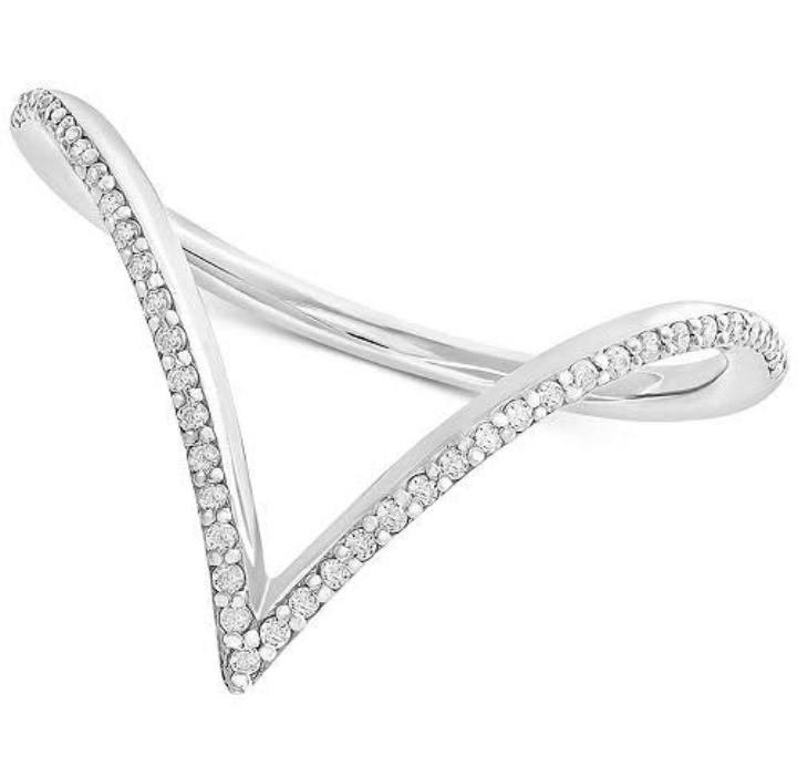 Unique V shaped Marquise Zircon Ring Jewelry Women's Wedding - Temu