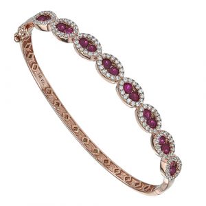 Ruby Diamond Bangle