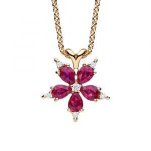 Ruby Diamond Pendant