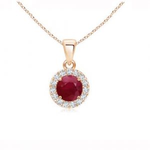 Ruby Diamond Pendant