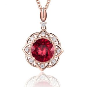 Ruby Diamond Pendant