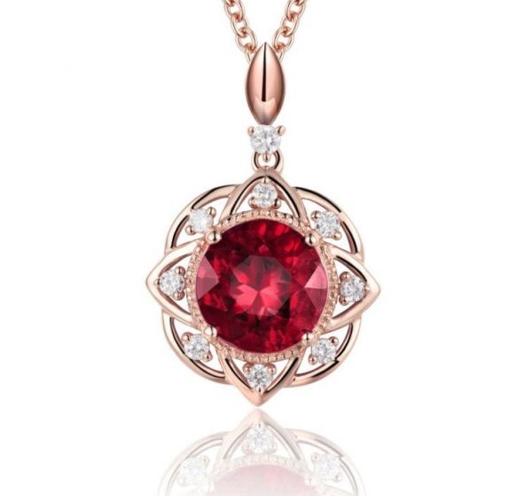 Ruby Diamond Pendant