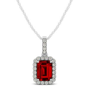 Ruby Diamond Pendant