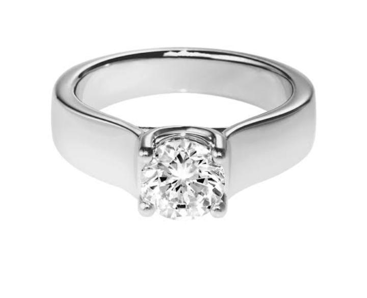 Couple CZ AD Solitaire Rings Proposal American diamond Stylish Valentine  Gifts Platinum Silver Love Heart Single