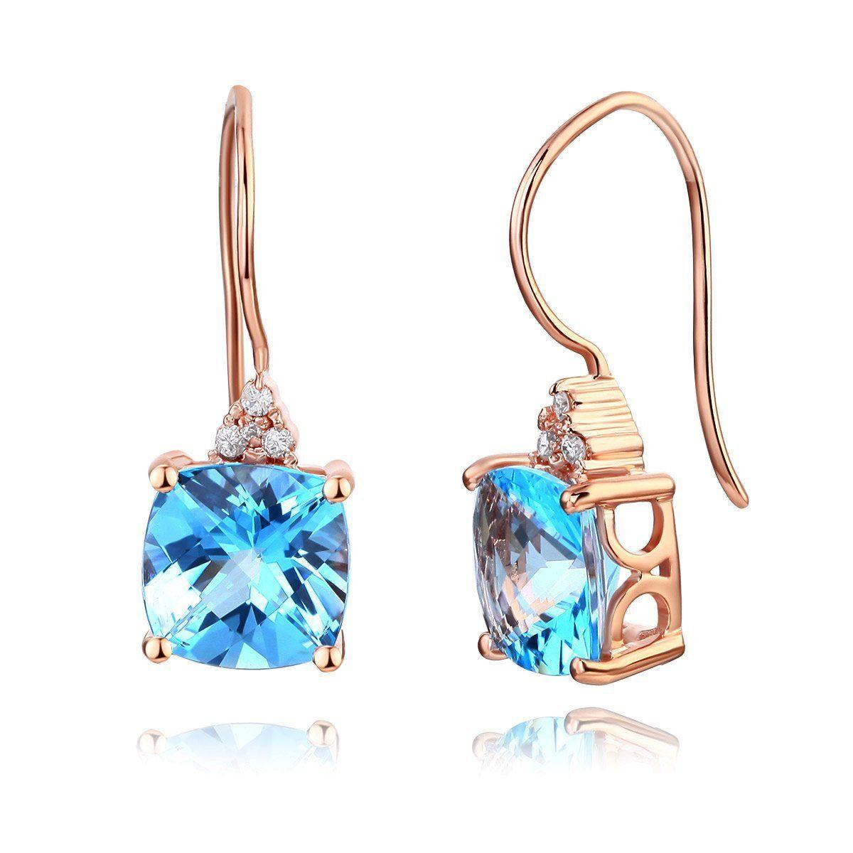 Crystal Diamond Earrings